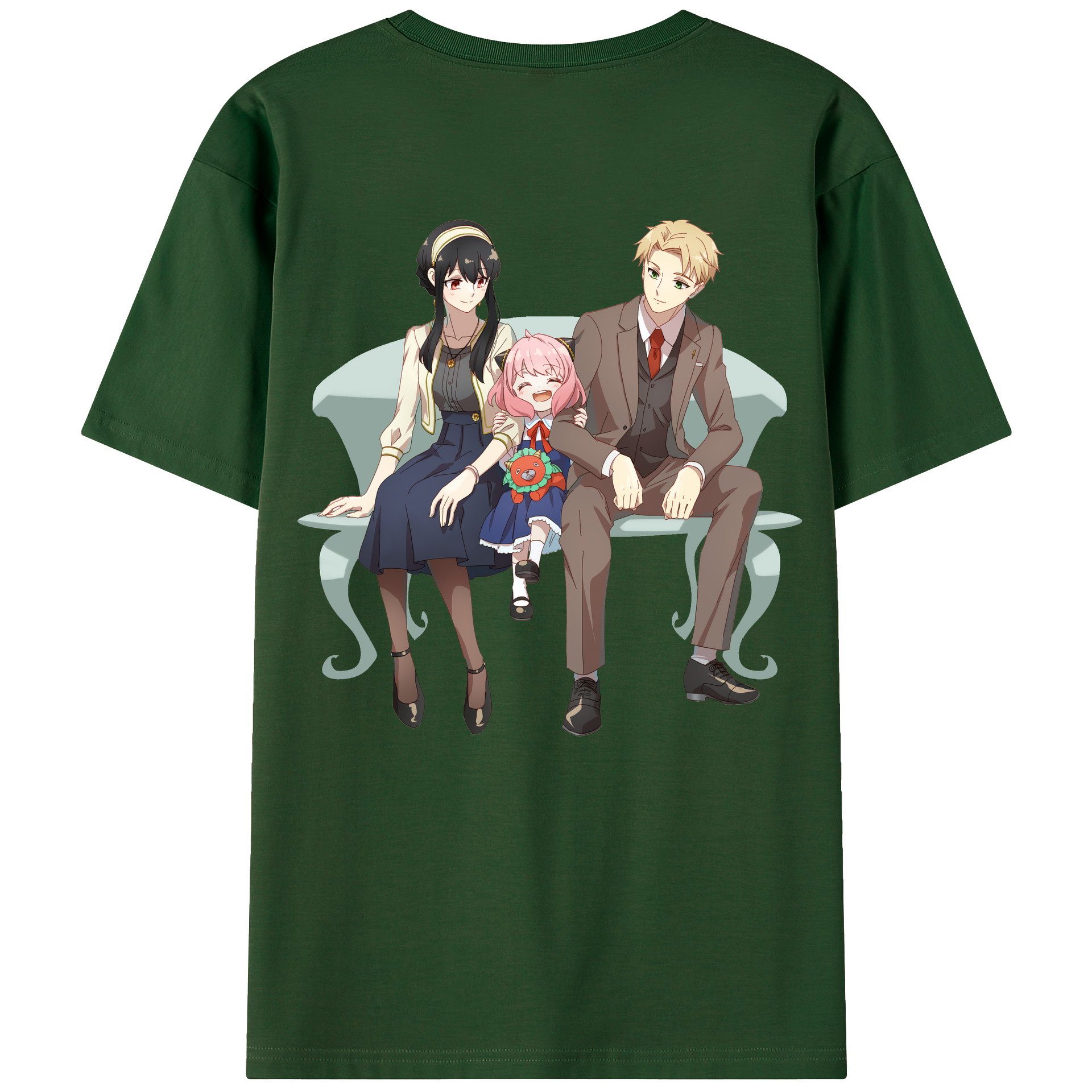 （画像用） SPY×FAMILY间谍家家酒 綿100％半袖Tシャツ（背面プリント）